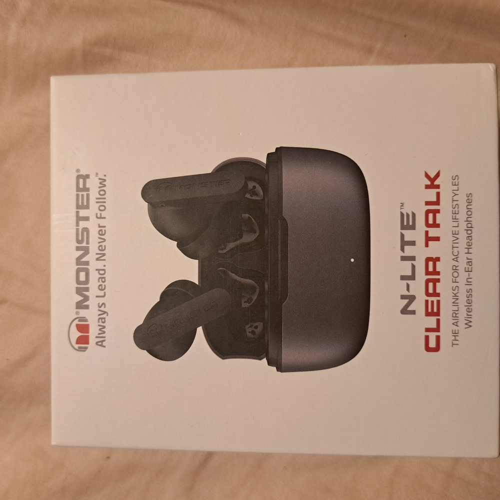 Monster N-Lite Clear Talk Wireless Ear Headphones